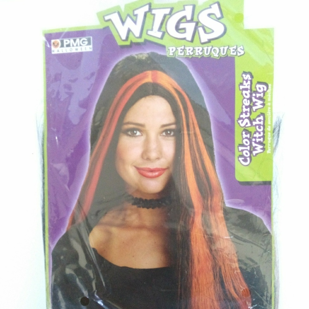 - PMG Black w/Red Streaks Wig